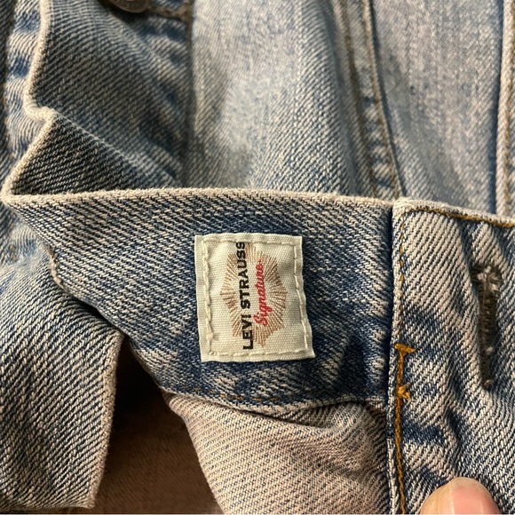 Levi Strauss Signature 1873 Denim Trucker Jacket Size L Men's in Blue Denim - Picture 5 of 8